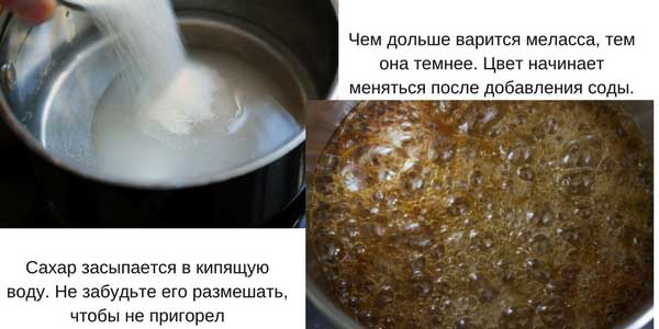  Рецепт приготовления мелассы